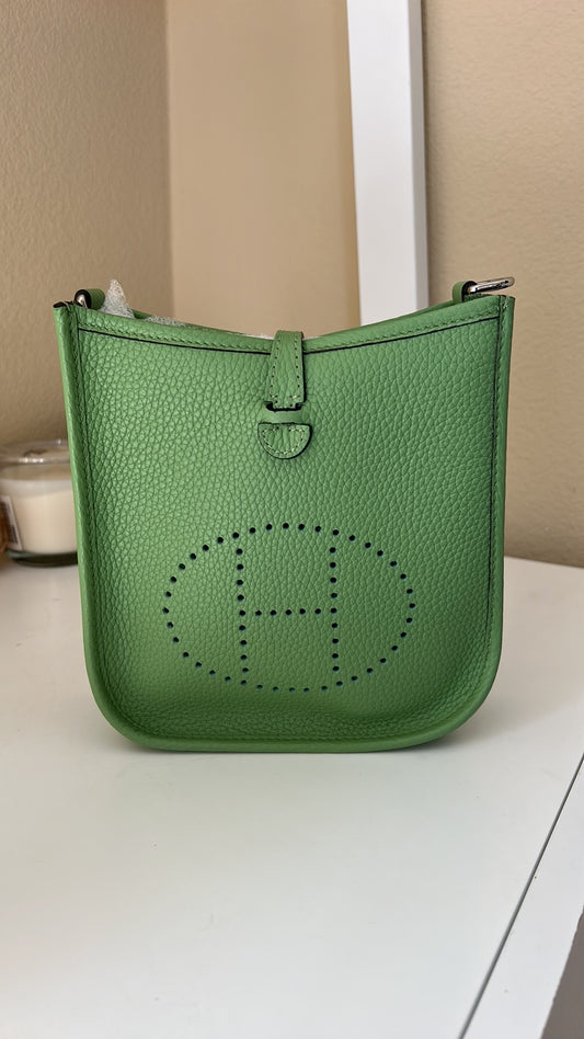 Perforated Mini Crossbody Bag Green