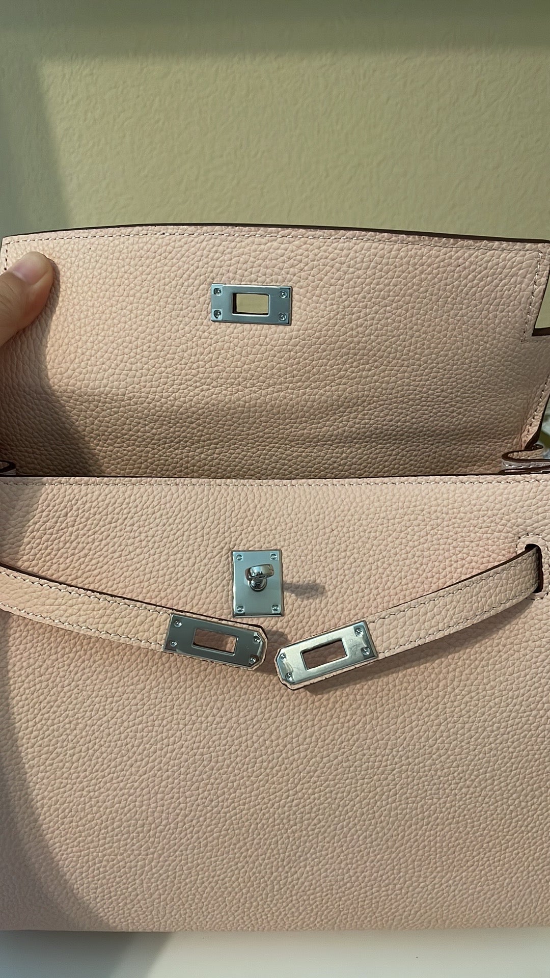 Top Handle Belted KL Satchel 25cm Pink