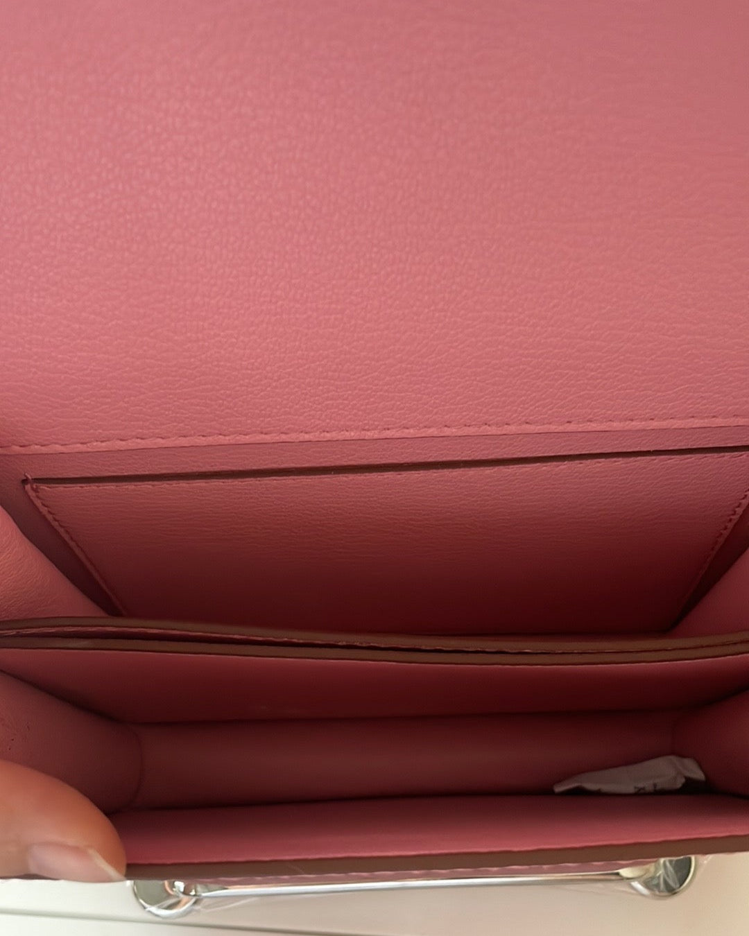 RARE Ostrich Leather Crossbody Box Bag Pink