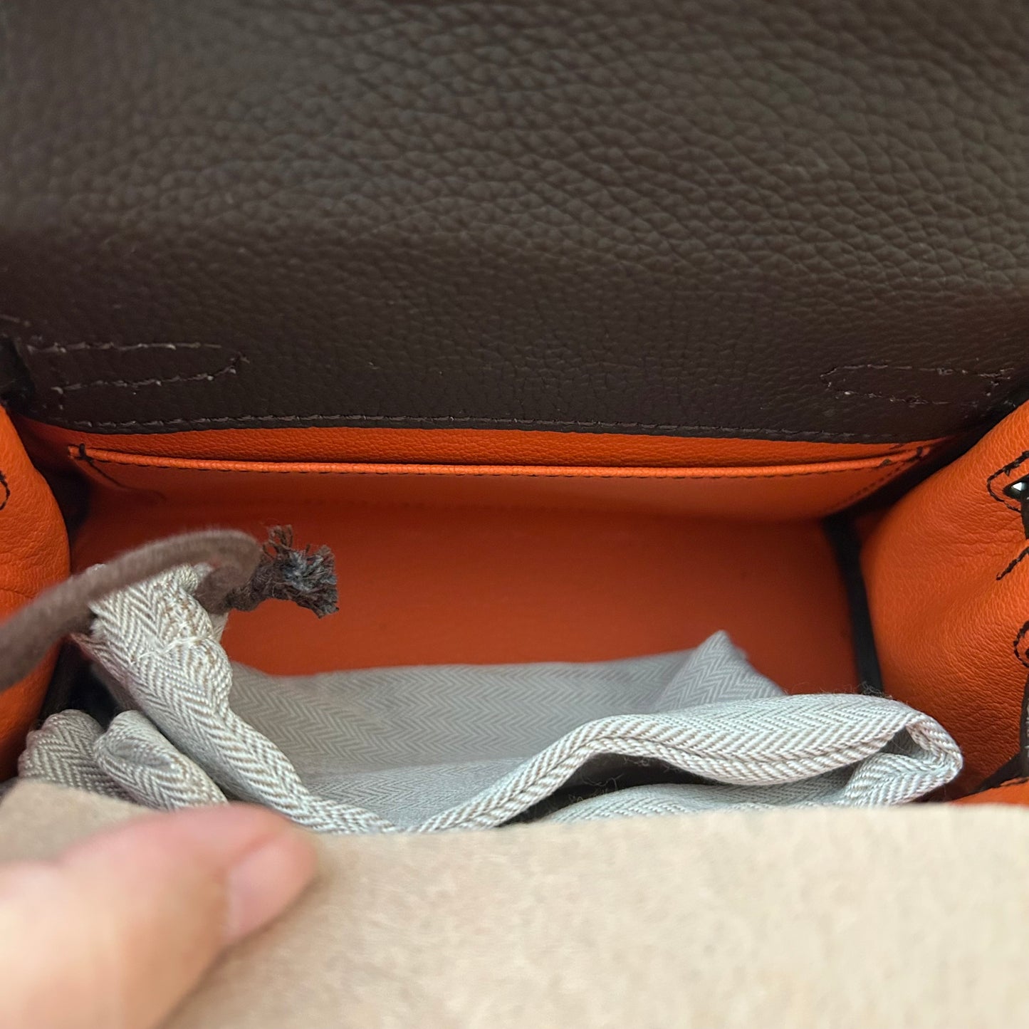 Top Handle Leather Satchel 20cm Ebene
