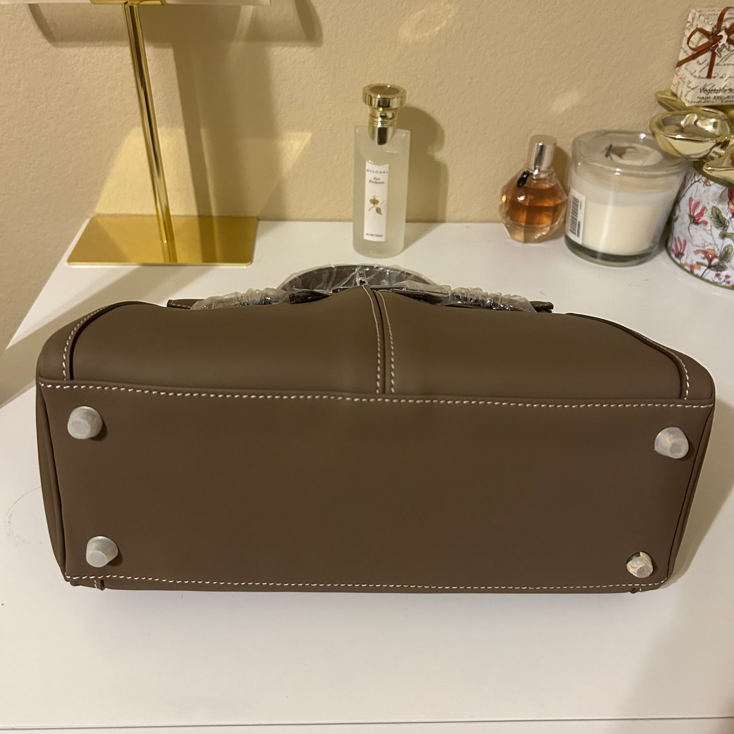 Lakis Style Leather Satchel 28cm