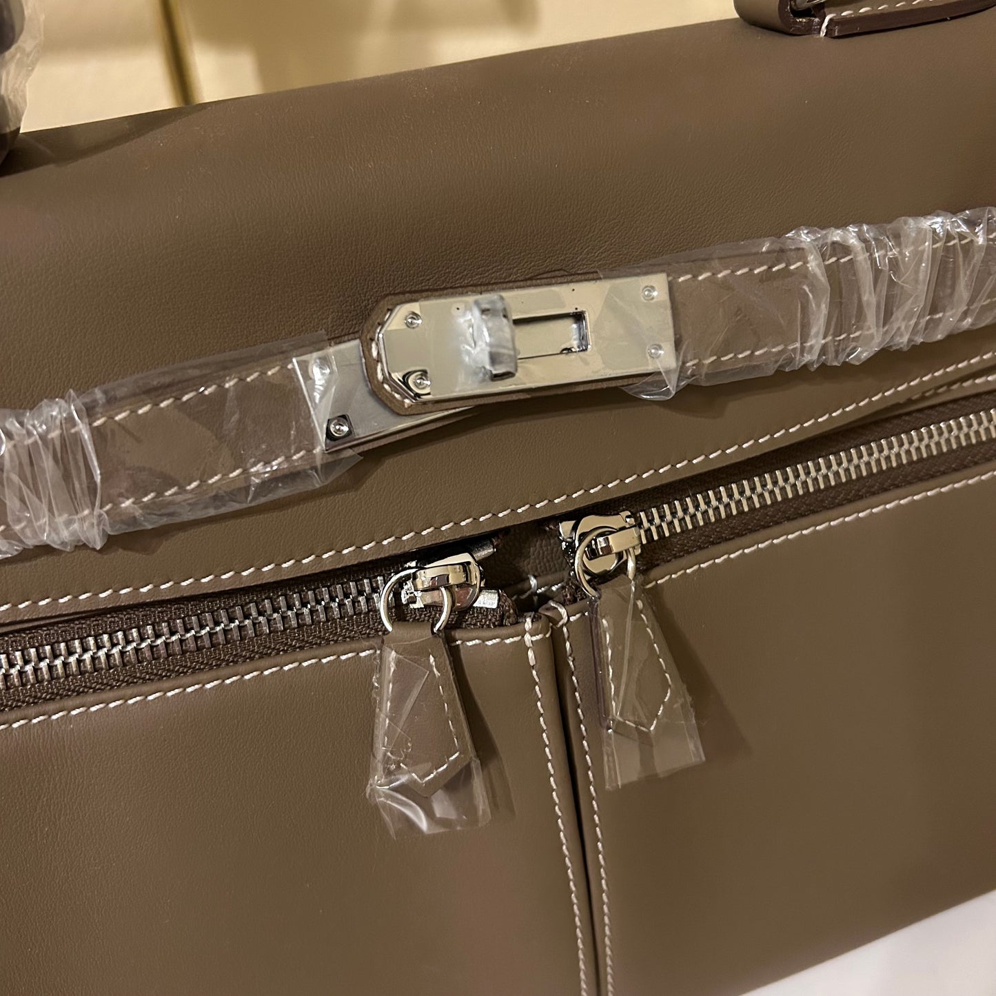 Lakis Style Leather Satchel 28cm