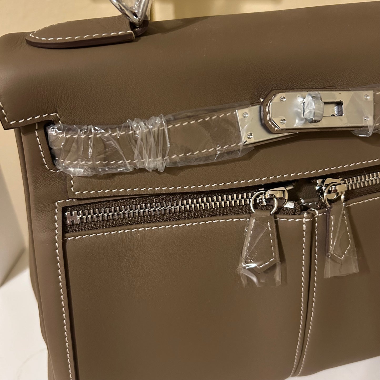 Lakis Style Leather Satchel 28cm