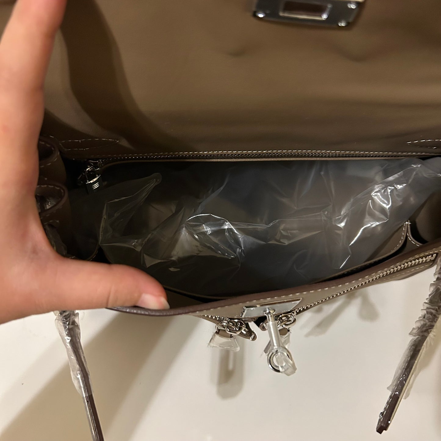 Lakis Style Leather Satchel 28cm