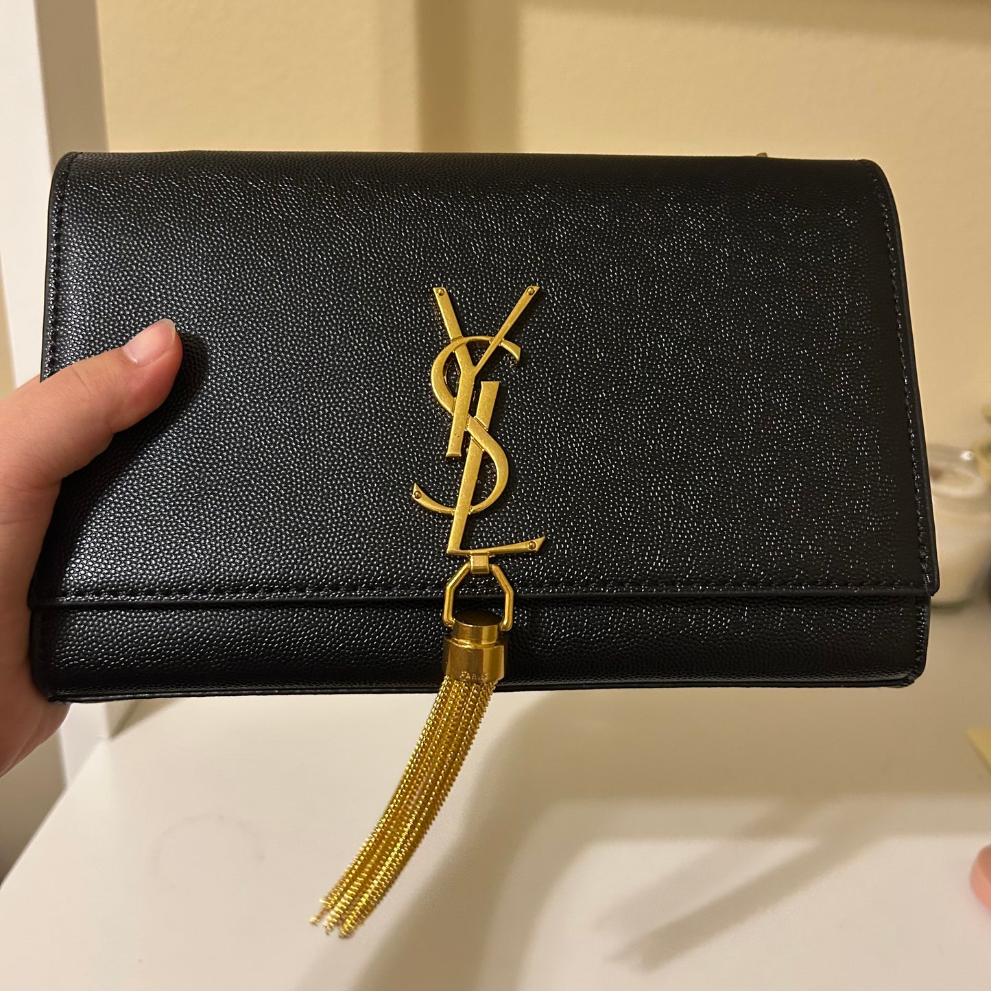 Y8L Black Cavalier Clutch with Tussle