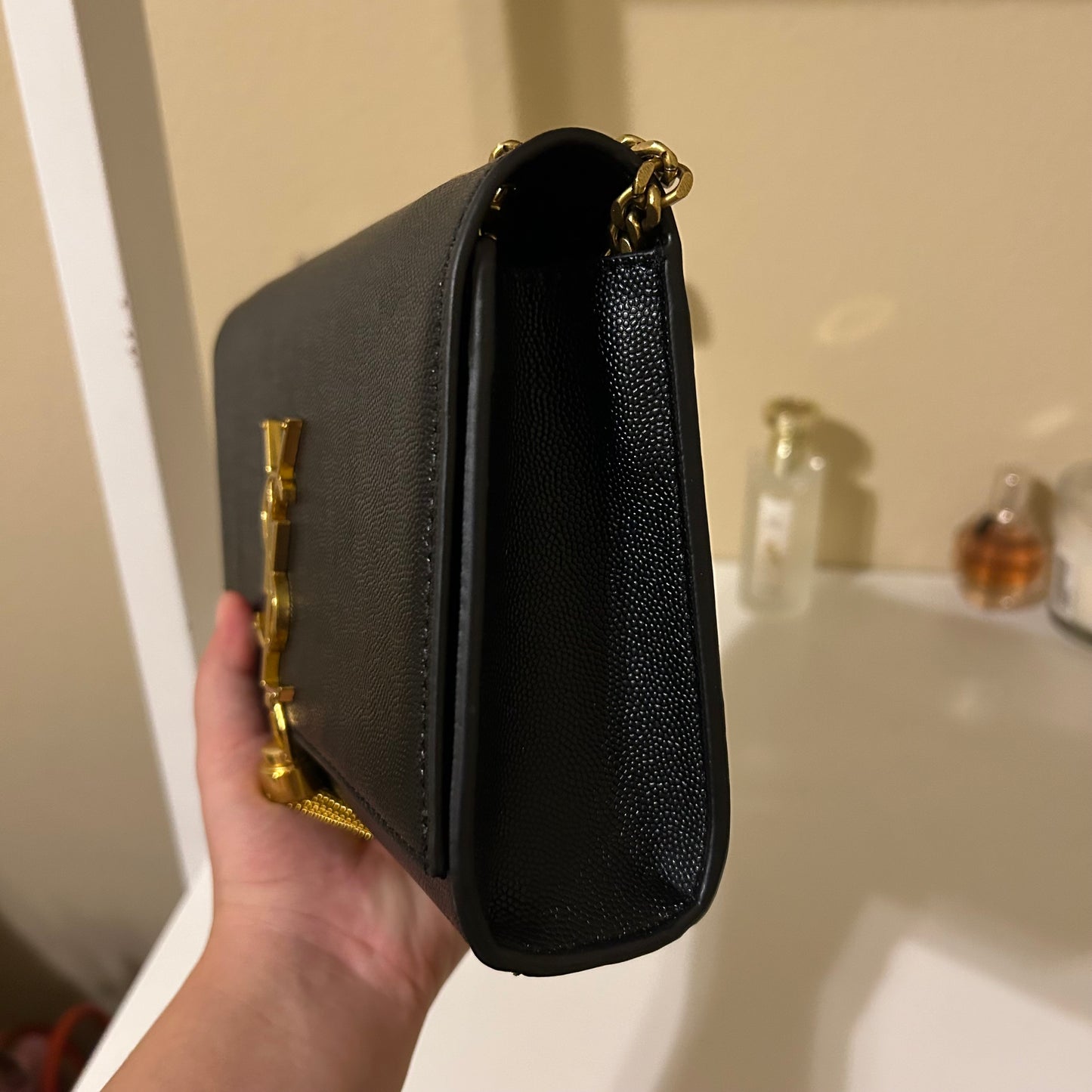 Y8L Black Cavalier Clutch with Tussle