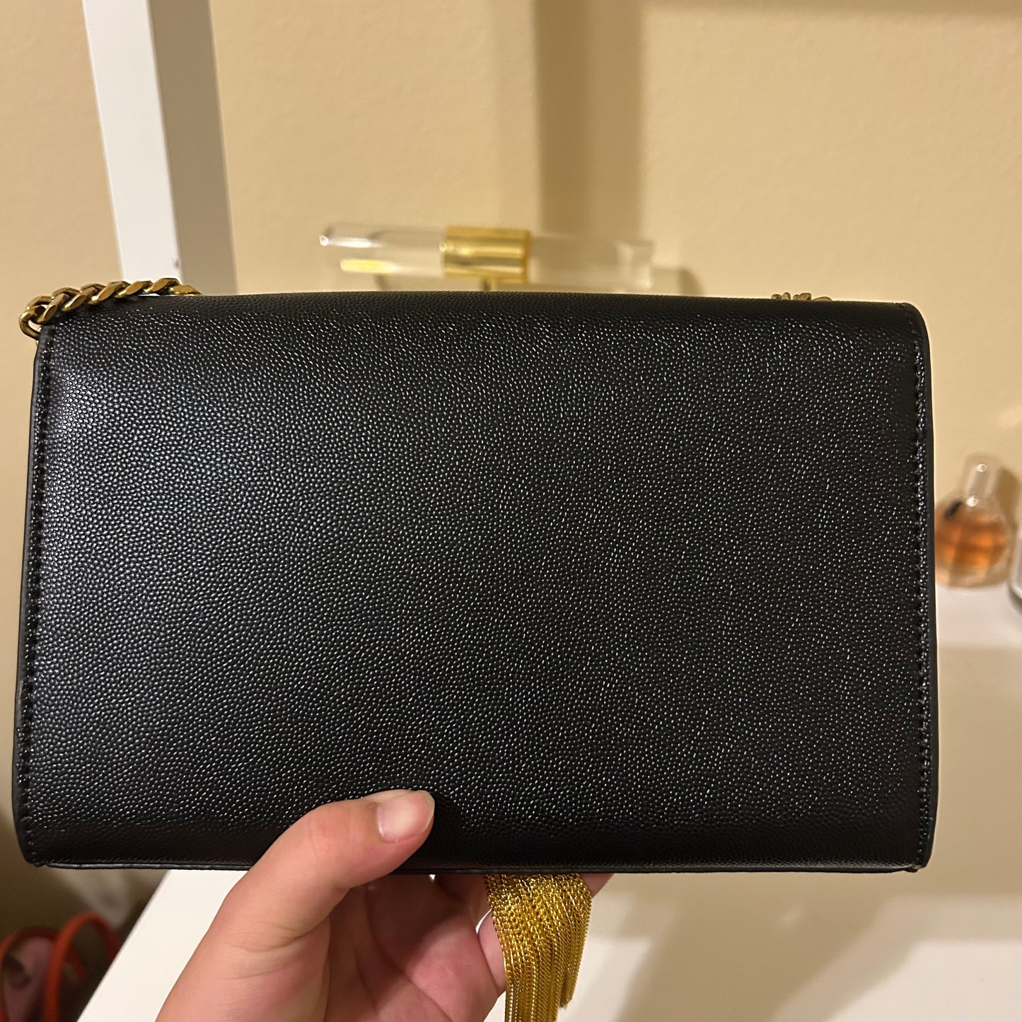 Y8L Black Cavalier Clutch with Tussle