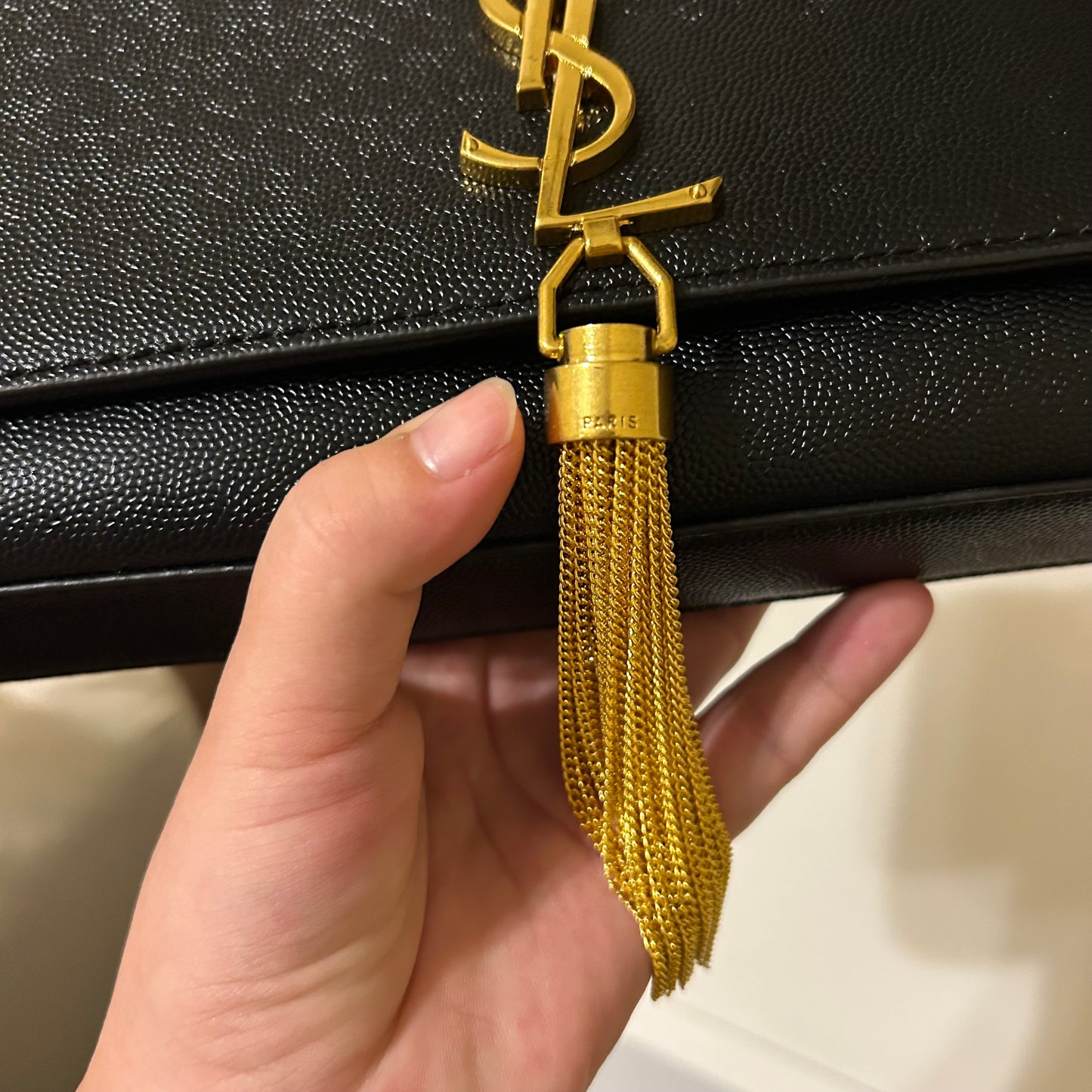 Y8L Black Cavalier Clutch with Tussle