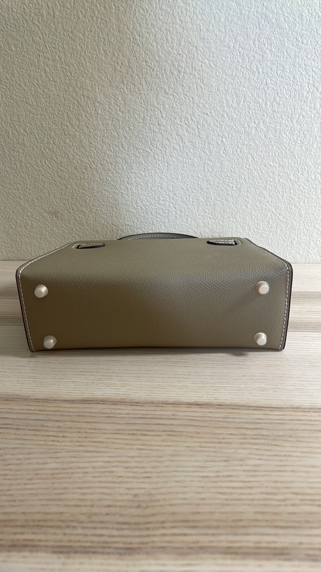 Top Handle Epsom Leather Satchel 19cm Etaupe